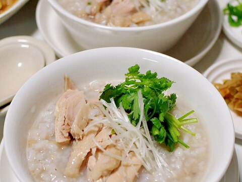 三十雑穀で作る鶏がゆ